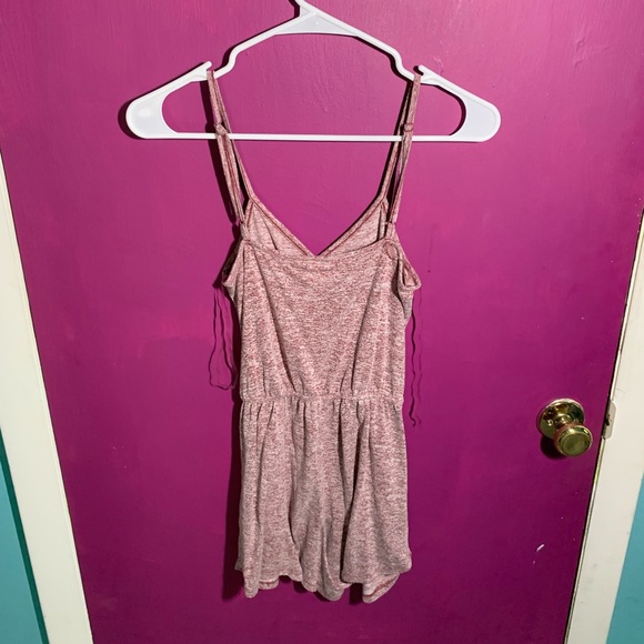 Very Comfy Light Red Romper - Picture 2 of 3